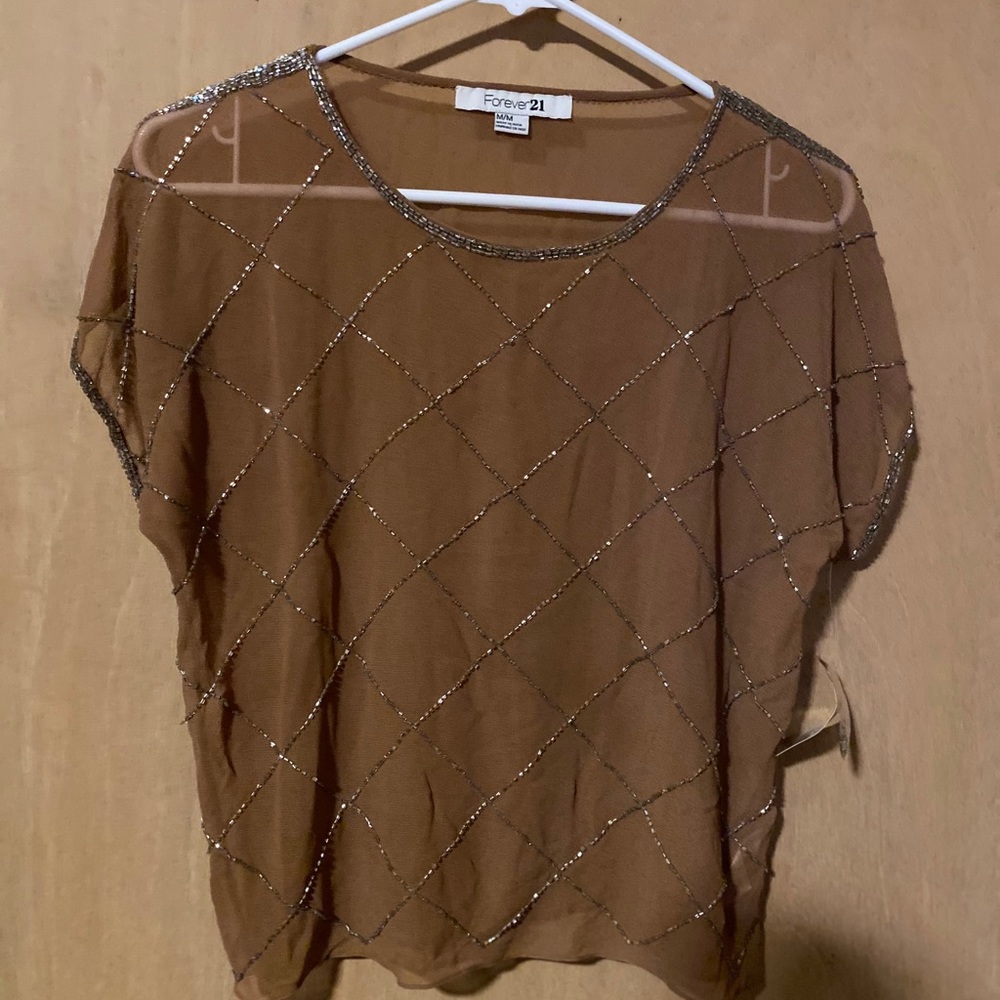 NWT. Beaded Top